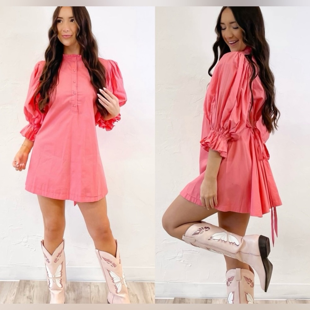 Sincerely Ours Pink Mini Dress Vibrant Chic